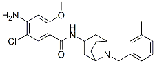 4-amino-5-chloro-2-methoxy-N-[8-[(3-methylphenyl)methyl]-8-azabicyclo[ 3.2.1]oct-3-yl]benzamide 구조식 이미지