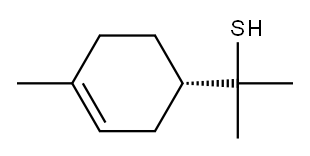 (S)-alpha,alpha,4-trimethylcyclohex-3-ene-1-methanethiol Structure