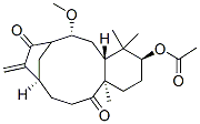 (3S,4aR,6R,10R,13aR)-3-(Acetyloxy)-1,2,3,4,4a,5,6,9,10,11,12,13a-dodecahydro-6-methoxy-4,4,13a-trimethyl-9-methylene-10,7-metheno-7H-benzocycloundecene-8,13-dione Structure