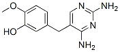 5-[(2,4-다이아미노-5-피리미디닐)메틸]-2-메톡시페놀 구조식 이미지