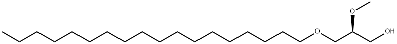 1-Propanol, 2-methoxy-3-(octadecyloxy)-, (2S)- 구조식 이미지