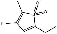3-Bromo-5-ethyl-2-methylthiophene-1,1-dioxide 구조식 이미지