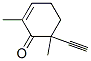 2-Cyclohexen-1-one, 6-ethynyl-2,6-dimethyl- (9CI) Structure