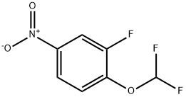 1-(Difluoromethoxy)-2-fluoro-4-nitro-benzene Structure