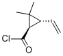 Cyclopropanecarbonyl chloride, 3-ethenyl-2,2-dimethyl-, trans- (9CI) Structure