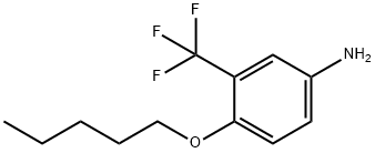 4-(pentyloxy)-3-(trifluoromethyl)benzenamine Structure