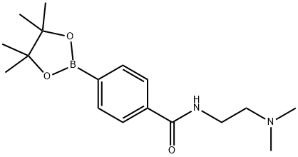 N-(2-DIMETHYLAMINOETHYL)-4-(4,4,5,5-TETRAMETHYL-1,3,2-DIOXABOROLAN-2-YL)BENZAMIDE Structure