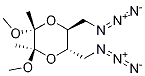 (2R,3R,5S,6S)-5,6-Bis(azidoMethyl)-2,3-diMethoxy-2,3-diMethyl-1,4-dioxane Structure