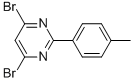 4,6-DIBROMO-2-(4-METHYLPHENYL)PYRIMIDINE Structure