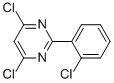 2-(2-CHLOROPHENYL)-4,6-DICHLOROPYRIMIDINE Structure