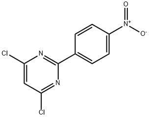 4,6-DICHLORO-2-(4-NITROPHENYL)PYRIMIDINE 구조식 이미지