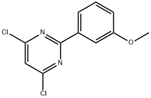 4,6-디클로로-2-(3-메톡시페닐)피리미딘 구조식 이미지