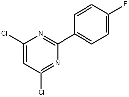 4,6-DICHLORO-2-(4-FLUOROPHENYL)PYRIMIDINE 구조식 이미지