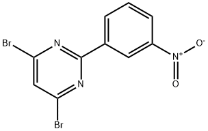4,6-DIBROMO-2-(3-NITROPHENYL)PYRIMIDINE Structure
