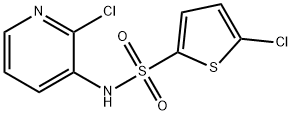 5-Chloro-thiophene-2-sulfonic acid
(2-chloro-pyridin-3-yl)-amide 구조식 이미지