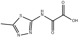 [(5-methyl-1,3,4-thiadiazol-2-yl)amino](oxo)acetic acid 구조식 이미지