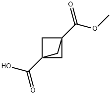 Bicyclo[1.1.1]pentane-1,3-dicarboxylic acid, MonoMethyl ester 구조식 이미지