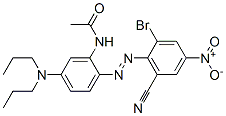 N-[2-[(2-bromo-6-cyano-4-nitrophenyl)azo]-5-(dipropylamino)phenyl]acetamide Structure