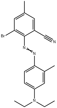 3-bromo-2-[[4-(diethylamino)-o-tolyl]azo]-5-methylbenzonitrile 구조식 이미지