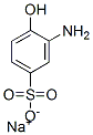 나트륨3-아미노-4-하이드록시벤젠설포네이트 구조식 이미지
