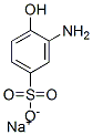 sodium 3-amino-4-hydroxybenzenesulphonate Structure