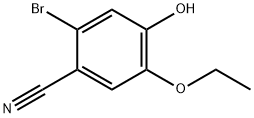 2-BROMO-5-ETHOXY-4-HYDROXY-벤조니트릴 구조식 이미지