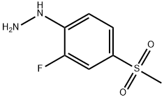 2-Fluoro-4-(methylsulphonyl)phenylhydrazine 구조식 이미지