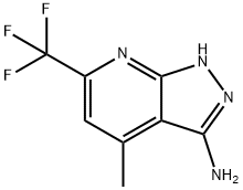 4-METHYL-6-(TRIFLUOROMETHYL)-1H-PYRAZOLO[3,4-B]PYRIDIN-3-YLAMINE Structure
