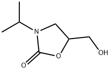 5-(hydroxymethyl)-3-(1-methylethyl)oxazolidin-2-one Structure