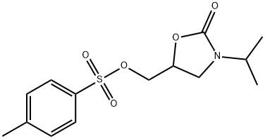 3-(1-methylethyl)-5-[[[(4-methylphenyl)sulphonyl]oxy]methyl]oxazolidin-2-one Structure