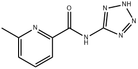 6-메틸-N-(1H-테트라졸-5-일)-2-피리딘카르복사미드 구조식 이미지
