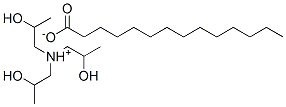 tris(2-hydroxypropyl)ammonium myristate 구조식 이미지