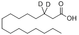 HEXADECANOIC-3,3-D2 ACID Structure