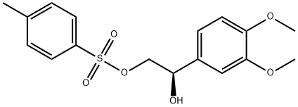 (R)-1-(3,4-디메톡시페닐)-2-(토실옥시)에탄올 구조식 이미지