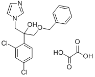 1H-Imidazole-1-ethanol, alpha-(2,4-dichlorophenyl)-alpha-((phenylmetho xy)methyl)-, ethanedioate salt Structure