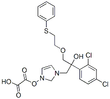 2-(2,4-dichlorophenyl)-1-imidazol-1-yl-3-(2-phenylsulfanylethoxy)propa n-2-ol, oxalic acid 구조식 이미지