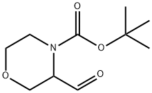 3-FORMYL-MORPHOLINE-4-CARBOXYLIC ACID TERT-BUTYL ESTER 구조식 이미지