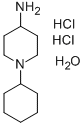 1-CYCLOHEXYLPIPERIDIN-4-AMINE, DIHYDROCHLORIDE HYDRATE Structure