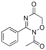 2-아세틸-3-페닐-1,2,4-옥사디아진-5-온 구조식 이미지