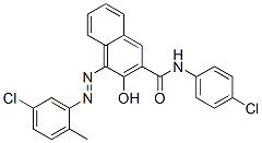 4-[(5-chloro-2-methylphenyl)azo]-N-(4-chlorophenyl)-3-hydroxynaphthalene-2-carboxamide 구조식 이미지