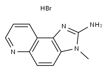 3-METHYL-3H-IMIDAZO[4,5-F]QUINOLIN-2-YLAMINE HBR 구조식 이미지