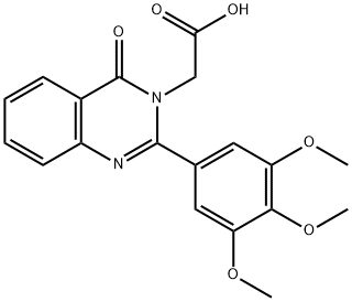 3(4H)-Quinazolineacetic acid, 4-oxo-2-(3,4,5-trimethoxyphenyl)- 구조식 이미지