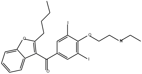 Desethylamiodarone 구조식 이미지