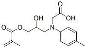 N-[2-hydroxy-3-[(2-methyl-1-oxoallyl)oxy]propyl]-N-(4-methylphenyl)glycine 구조식 이미지
