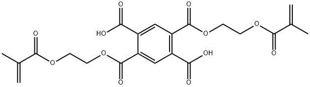 1,4-bis[2-[(2-methyl-1-oxoallyl)oxy]ethyl] dihydrogen benzene-1,2,4,5-tetracarboxylate Structure