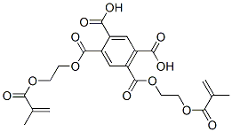 1,5-bis[2-[(2-methyl-1-oxoallyl)oxy]ethyl] dihydrogen benzene-1,2,4,5-tetracarboxylate Structure