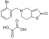 5-(o-Bromobenzyl)-5,6,7,7a-tetrahydro-4H-thieno(3,2-c)pyridin-2-one ox alate Structure