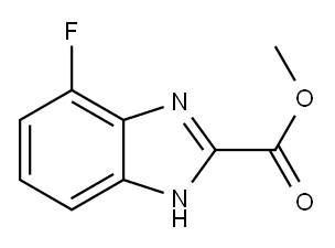 1H-Benzimidazole-2-carboxylicacid,4-fluoro-,methylester(9CI) 구조식 이미지