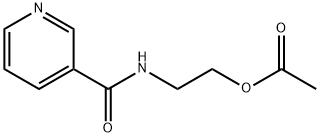 N-[2-(ACETOXY)ETHYL]-3-PYRIDINECARBOXAMIDE 구조식 이미지