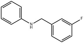 N-(3-Fluorobenzyl)aniline, 97% 구조식 이미지